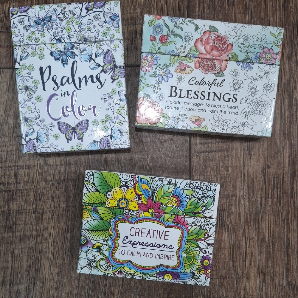 Used Three Sets Of Biblical Prayer Cards To Color And Gift Craft Art
